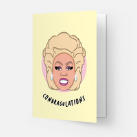 Condragulations | Rupaul | Greeting Card